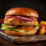 home pork burger